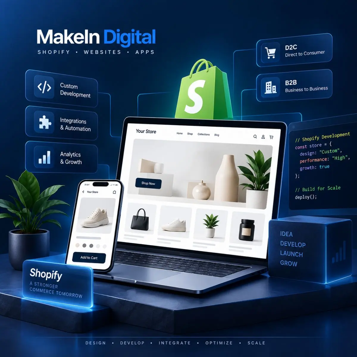 MakeIn Digital Shopify and e-commerce engineering