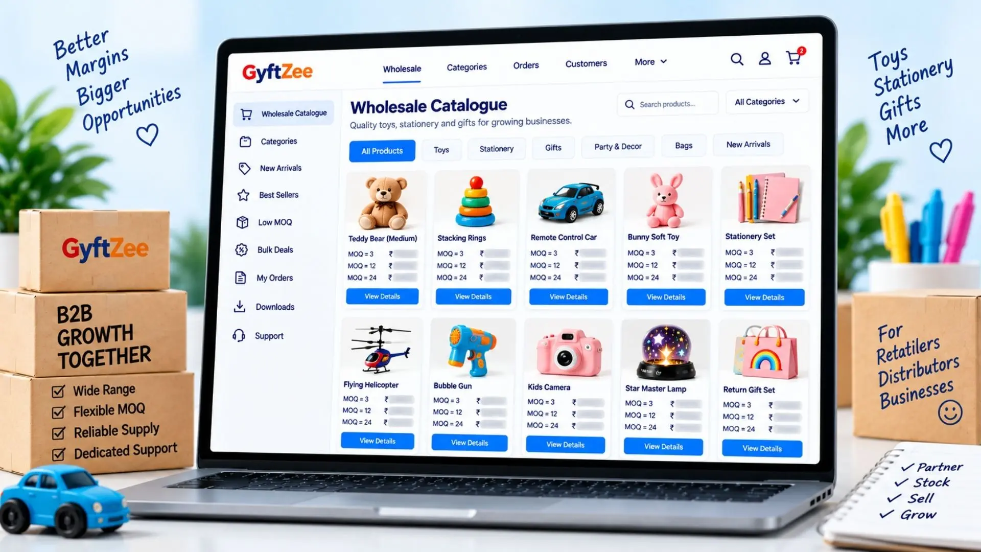 B2B wholesale Shopify catalogue